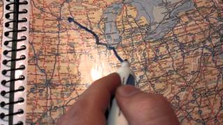 TRUCKING 101 Tips for new drivers Tracking your route and using a road atlas [upl. by Kerekes7]