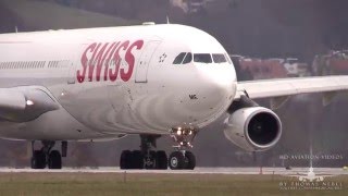 ✈ Swiss A340300 Full Sound Takeoff [upl. by Notxam]