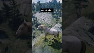 RDR2 • Perlino Andalusian vs Turkoman Horses • Red Dead Redemption 2 [upl. by Smitt378]