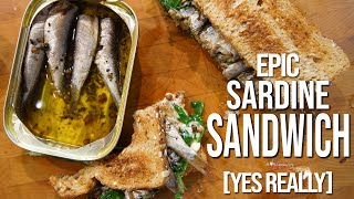 Best Sardine Sandwich Recipe  SAM THE COOKING GUY [upl. by Leora]