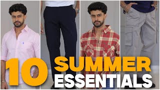 10 Summer Essentials Men Must Have 2024  WARDROBE ESSENTIALS FOR MEN [upl. by Shae571]