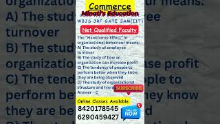 UGC NET Commerce I Net Qualified Faculty I Online Class Facility commercenet jrf youtubeshorts [upl. by Neelyahs615]