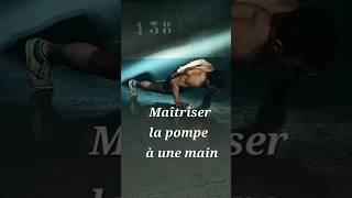 Maîtriser la pompe à une main  🫵 pompes exercise reel force fit [upl. by Seldan298]