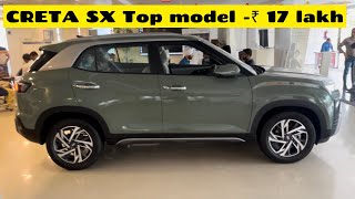 New model Creta 2024💥Hyundai Creta SX Top Model 17 lakh New featuresColours Detailed Review [upl. by Zendah3]