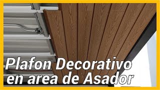 falso plafon decorativo techo madera [upl. by Ardyaf]