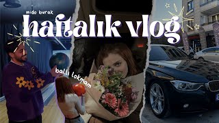 HAFTALIK VLOG  kız arkadaşıma çiçek bowling oynayamamak [upl. by Ahsek66]