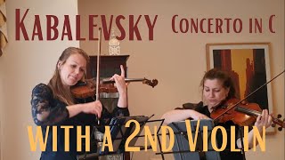 Kabalevsky  Violin Concerto in C 2nd violin accompaniment [upl. by Walli405]