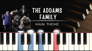 The Addams Family Song MIDI  synthesia tutorial  piano sheets [upl. by Fong668]