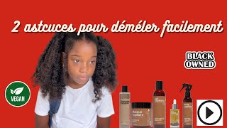 Purepousse  2 méthodes pour démêler les cheveux crépus bouclés et frisés 18 [upl. by Ahaelam]