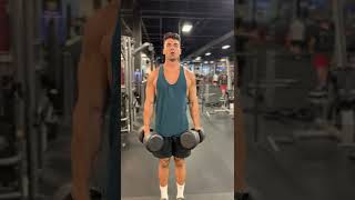 How to Properly Perform Dumbbell Shrugs With Good Form Exercise Demonstration [upl. by Erlond]