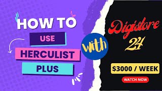 Herculist PLUS How To Use Herculist PLUS With Digistore24 [upl. by Yrellav]