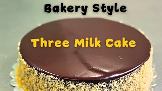 Bakery Style Three Milk Cake  Detail Tutorial with Tips n Tricks [upl. by Neuberger271]