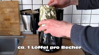 Kaffee kochen  ganz einfach Philips HD756620 [upl. by Anairb468]