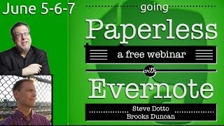 Going Paperless with Evernote  Webinar Replay [upl. by Dnaloy]