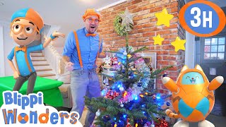 Decorate a Christmas Tree with Blippi  Blippi amp Blippi Wonders Videos for Kids [upl. by Rambow936]