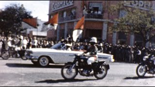 Lubumbashi Congo 1961  Parade with Moïse Tshombe silent color 8mm film [upl. by Marcelia]