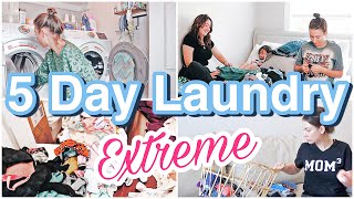 LAUNDRY WITH ME 🧺  Family of 5 Laundry Routine  myrandaachvan [upl. by Tiffi]