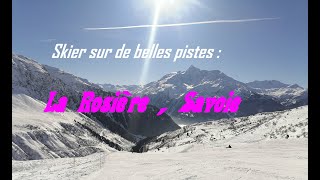 Skier à la Rosière une belle station dans la Savoie [upl. by Tallou]