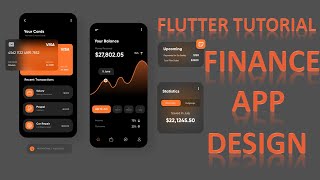 Flutter Tutorial  Finance App Design in Flutter  Speed code Flutter UI [upl. by Bernie816]