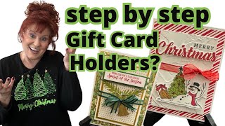 🌻❤️CHRISTMAS GIFT CARD HOLDERS Tutorial ARE YOU READY [upl. by Tina995]