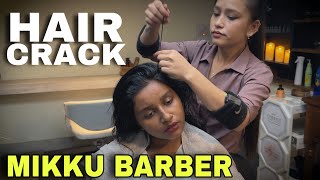 Mikku Barber Head Massage Hair Cracking Neck cracking Back massage to get Relief from body Pain [upl. by Raine]