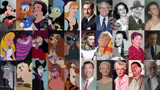 Disney Classic Voice Actors  Behind the Scenes  Side By Side Comparison  Compilation 19281977 [upl. by Gabe]