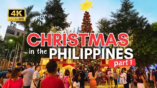 CHRISTMAS in the PHILIPPINES Part 1  Get A Glimpse Of Christmas In The Philippines  4K [upl. by Akeenat]