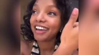 Halle bailey New live video Halle bailey and ddg [upl. by Jehias288]