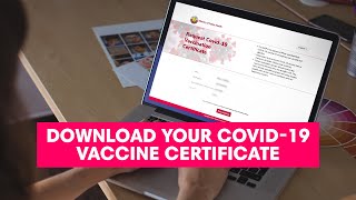 How to download your COVID19 vaccination certificate [upl. by Gaelan]