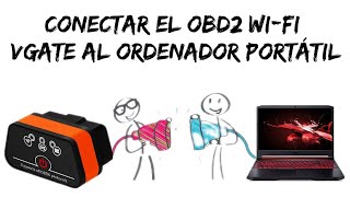 Conectar el dispositivo OBD2 WiFi VGATE al ordenador portátil para usar DDT4all [upl. by Cos]