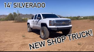 14’ Silverado Long Travel Build New Shop Truck [upl. by Anilejna]