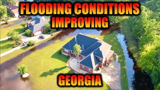 Flooding conditions in Richmond Hill Ga are improving Water levels dropping and GEMA is on site [upl. by Artimas]