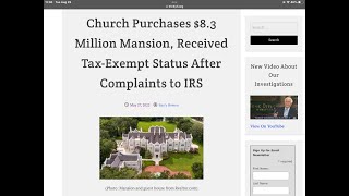 live Church Leaders Embezzle 86 Billion In 2024 god money organizedcrime fraud church irs [upl. by Xet]