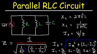 Parallel RLC Circuit Example Problem [upl. by Airolg343]