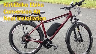 Kirbebike Ebike Conversion Kit 500w750w with 48v 16Ah Battery  My Neat Ebike Conversion [upl. by Itraa856]