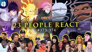 The New ThreeWay Deadlock 23 People React Team 7 VS Juubi 🇯🇵 Shippuden 373374 [upl. by Elicec]