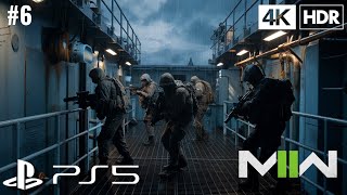 Call of Duty Modern Warfare 2  PS5 4K HDR Gameplay 6  DARK WATER and ALONE [upl. by Jodie726]