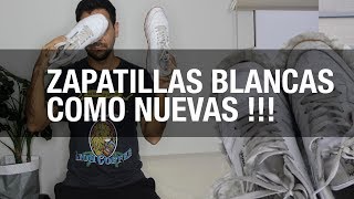 COMO LIMPIAR ZAPATILLAS BLANCAS  demasiado fácil y económico   STREET PEPPER [upl. by Enawtna]