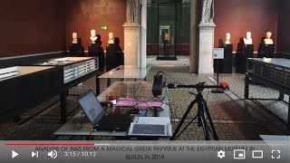 XRF Ink Analysis of Selected Herculaneum Papyri [upl. by Ahnavas342]