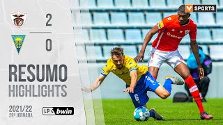 Highlights  Resumo Santa Clara 20 Estoril Praia Liga 2122 29 [upl. by Ellehcer405]