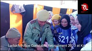 LADAKH POLICE CONSTABLE RECRUITMENT RALLY 2023 IN KARGIL [upl. by Ettenaej751]