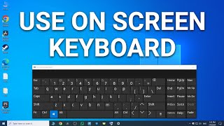 How To Use On Screen Keyboard in Windows 10 [upl. by Ellednahs546]