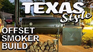 Texas Style Smoker Build  Chuds BBQ [upl. by Eynahpets]