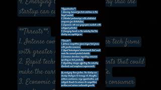 Example of SWOT analysis for a small tech startup 2 viralvideo reels shorts viral jawabokaadda [upl. by Aicilanna]