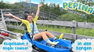 🚠 Kugelbahn Rodelbahn und Gondel 🔍 Pepina in den Bergen ⛰️ Oberstdorf  Allgäu Coaster [upl. by Warder]