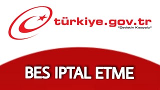 EDevlet Bireysel Emeklilik İptali  Bes İptal Etme EDEVLET [upl. by Anaitsirk]