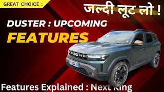 DUSTER  Upcoming FEATURES Explained  Dacia BIGSTER vishalyadavbihar shorts features [upl. by Leunammi211]