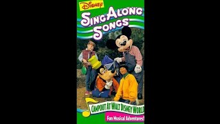 DISNEY SING ALONG SONGS CAMPOUT AT WALT DISNEY WORLD 1996 VHS [upl. by Acceber]