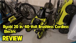 Ryobi Electric Snow Blower FeaturesDemo  My Review [upl. by Tran]