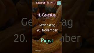 Tagesheiliger  Gelasius I  Papst  Kathfokus [upl. by Reifnnej309]